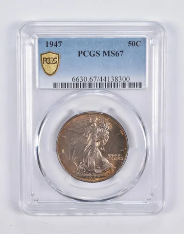 MS67 1947 Walking Liberty Half Dollar PCGS *2299