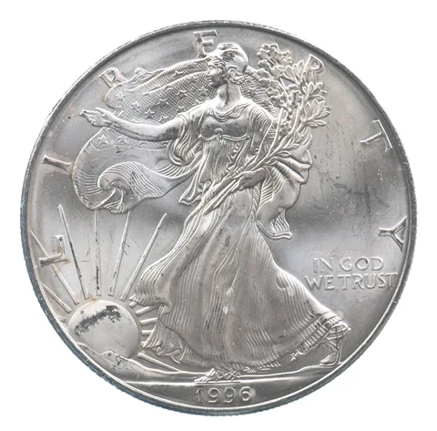 Rarest 1996 American Silver Eagle - Key Date - Rare LOW MINTAGE *708