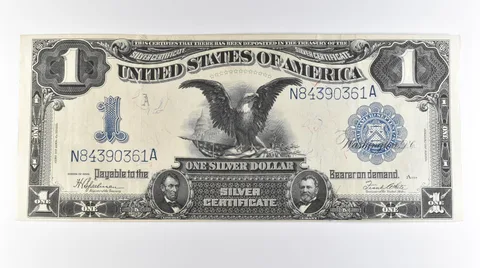 1899 $1 United States Black Eagle Silver Certificate Large Note FR#236 *0680