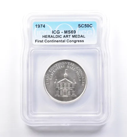 1974 So Called Half Dollar First Continental Congress MS69 ICG *8480