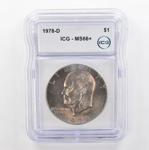 1978-D Eisenhower $1 MS66+ ICG Beautiful Tone *5357
