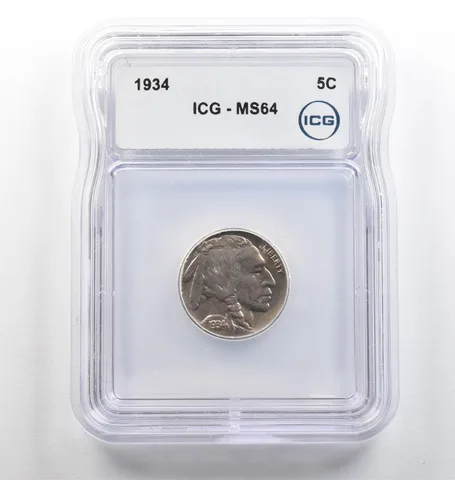 1934 Indian Head Buffalo Nickel MS64 ICG *3993