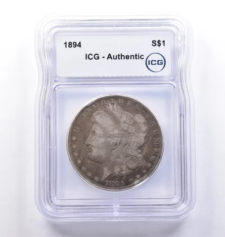 1894 Morgan Silver Dollar Authentic ICG *8368