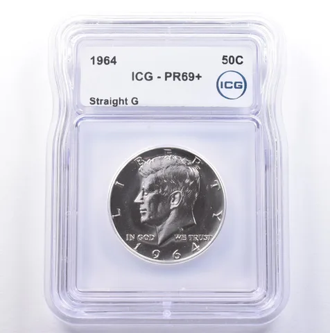 1964 Kennedy Half Dollar Straight G PR69+ ICG *8998