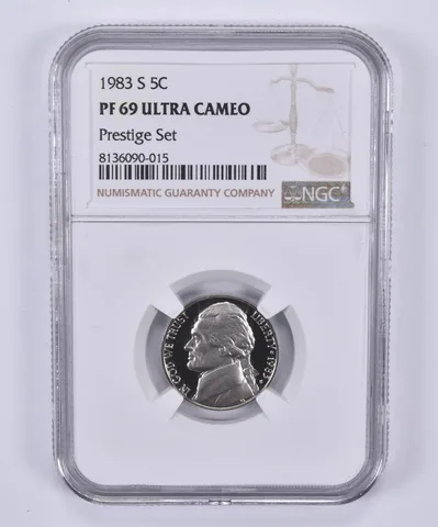 1983-S Jefferson Nickel Prestige Set PF69 UCAM NGC Brown Label