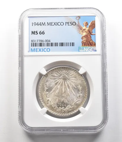 1944 M Mexico Peso MS66 NGC a6805