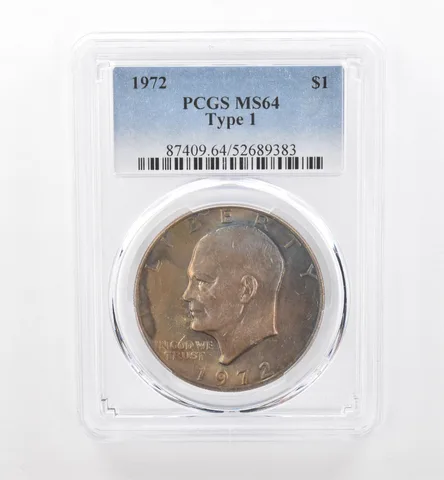 1972 Eisenhower $1 Type 1 MS64 PCGS Beautiful Tone *1903