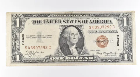 1935 A $1 Silver Certificate Brown Seal Hawaii Fr#2300 *0455