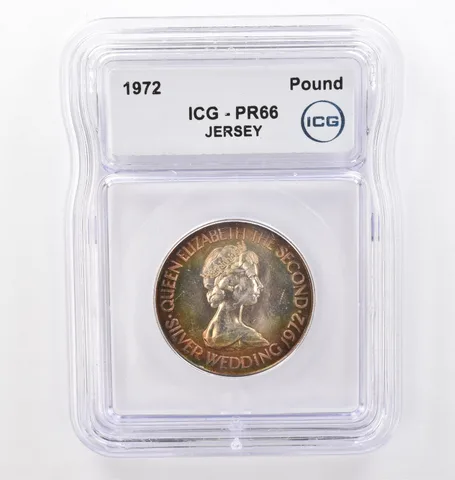 1972 Jersey Pound PR66 ICG Beautiful Tone *0096