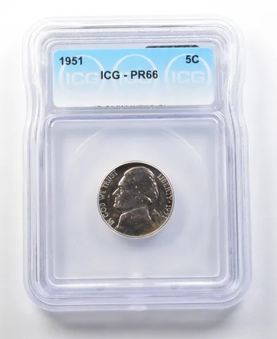 1951 Jefferson Nickel PR66 ICG *0155