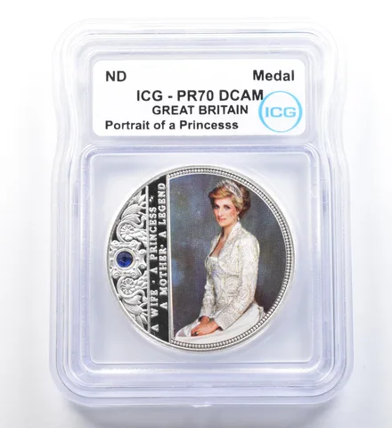 ND Great Britain Medal Portrait Of A Princess PR70 DCAM ICG a1147