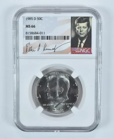 1985-D Kennedy Half Dollar MS66 NGC Special Label
