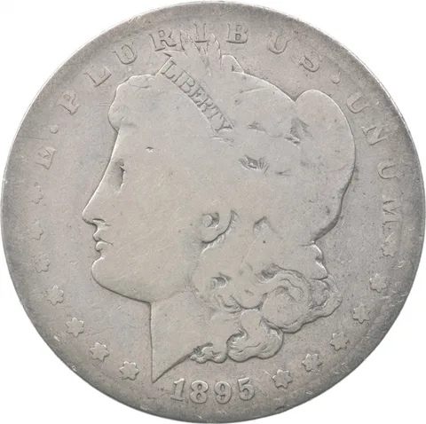 1895-S Morgan Silver Dollar a5807