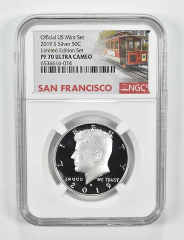 2019-S PF70 Kennedy Half Dollar Silver US Mint Set NGC Limited Edition