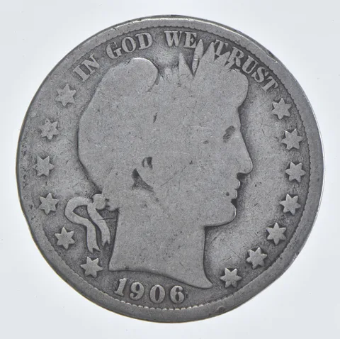 1906-D Barber Half Dollar Estate Coin Collection *802