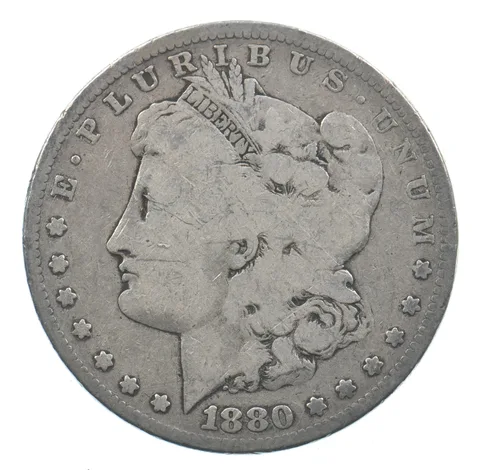 Early - 1880 Morgan Silver Dollar - 90% US Coin *572