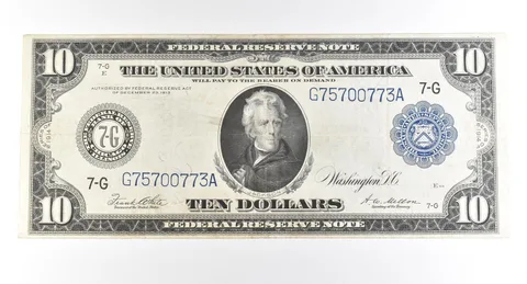 1914 $10 Chicago IL FRN Large Note Blue Seal *2793