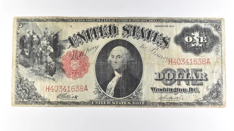 1917 $1 Legal Tender Large Note Red Seal FR#37 *0613