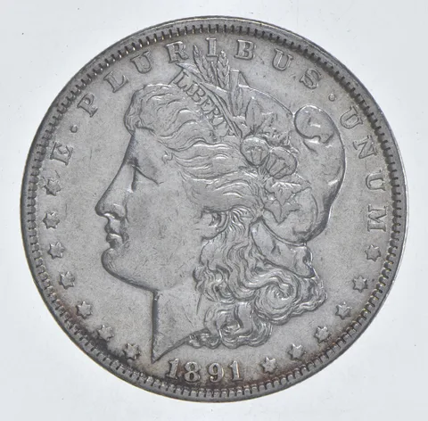 Better 1891 Morgan Silver Dollar - 90% US Coin - Nice Coin *460