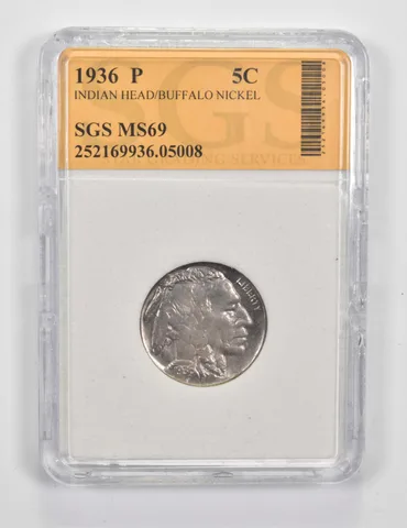1936-P Indian Head Buffalo Nickel *0244