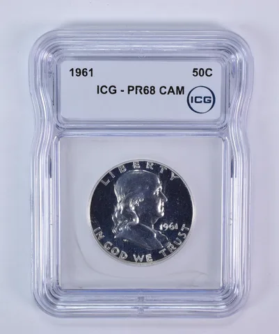 1961 Franklin Half Dollar PR68 CAM ICG