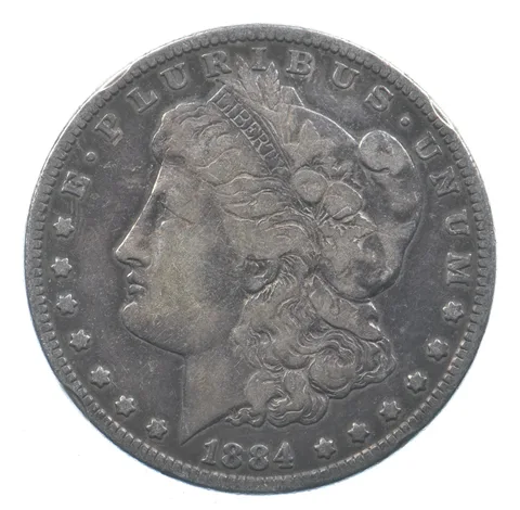 Early - 1884 Morgan Silver Dollar - 90% US Coin *045