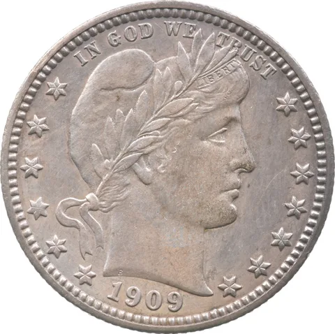 1909-D Barber Quarter a4769