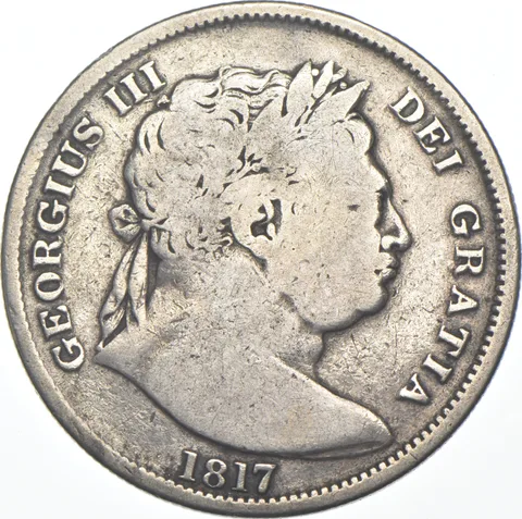1817 United Kingdom 1/2 Crown Great Britain *7919