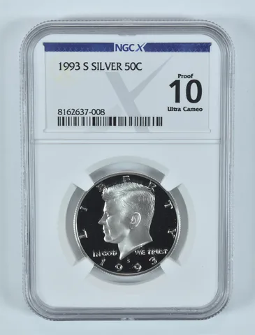 1993-S Kennedy Half Dollar Silver Proof 10 UCAM NGC X NGCX