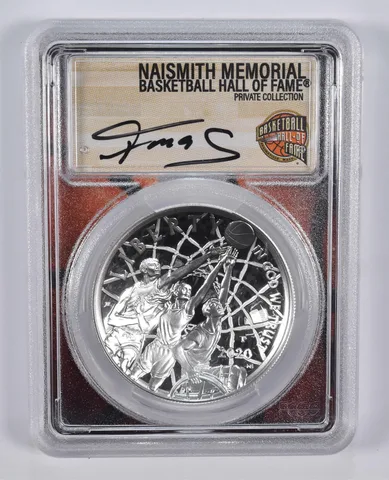 2020-P TRACY MCGRADY SIGNED Basketball HOF Commemorative Dollar PR70 PCGS