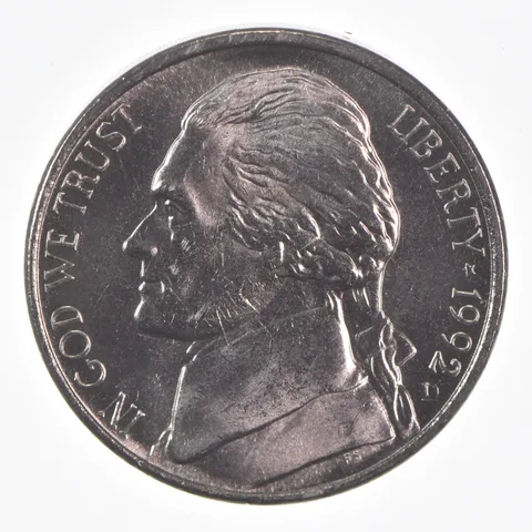 1992-D Jefferson Nickel Unc