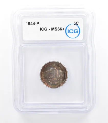 1944-P Jefferson Nickel MS66+ ICG Beautiful Tone *0977
