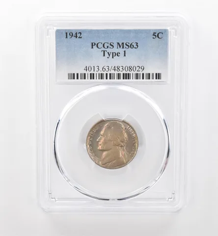 1942 Jefferson Nickel Type 1 MS63 PCGS Beautiful Tone *1799