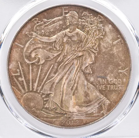 2012 American Silver Eagle MS64 PCGS Beautiful Tone *1488