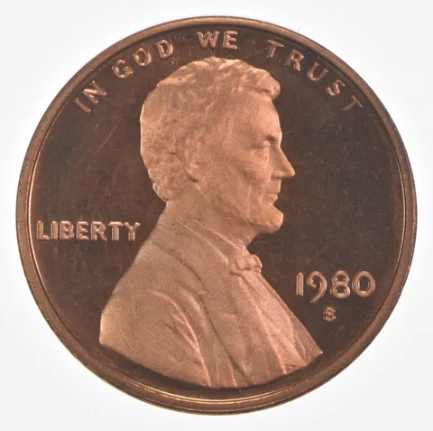 1980-S Lincoln Memorial Cent Proof