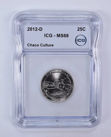 2012-D Washington Quarter ATB Chaco Culture MS68 ICG