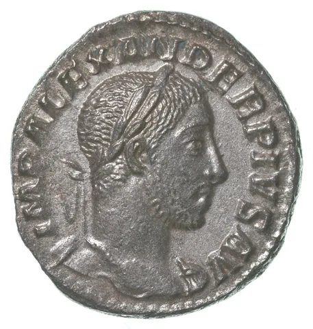 221-235 AD Ancient Roman Silver Denarius - Severus Alexander Pius *4985