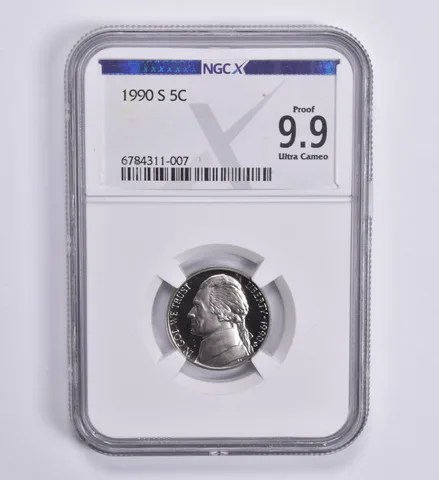 1990-S Jefferson Nickel 5c Proof 9.9 UCAM NGC X NGCX