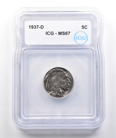 1937-D Indian Head Buffalo Nickel MS67 ICG *3765