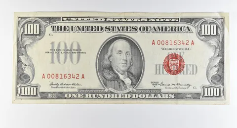 1966 A $100 United States Note Red Seal *0313