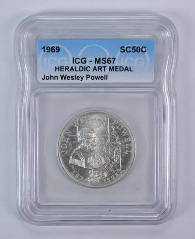 1969 So Called Half Dollar John Wesley Powell MS67 ICG