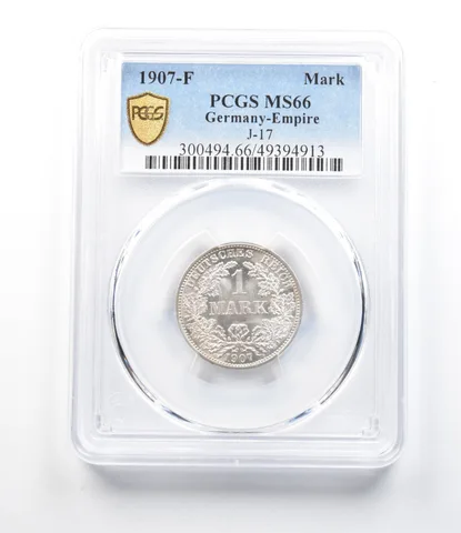 1907-F Germany Empire Mark J-17 MS66 PCGS a4278