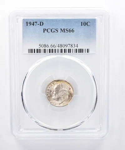 1947-D Roosevelt Dime MS66 PCGS *8368
