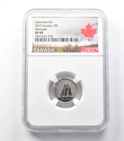 2019 Canada 10 Cents Specimen Set Bluenose SP69 NGC *9904