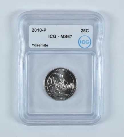 2010-P Washington Quarter ATB Yosemite MS67 ICG