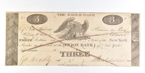 1810 $3 New York NY Union Bank Obsolete Note *0242