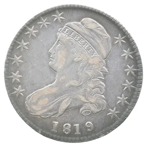 1819/8 Capped Bust Half Dollar Small 9 *8844