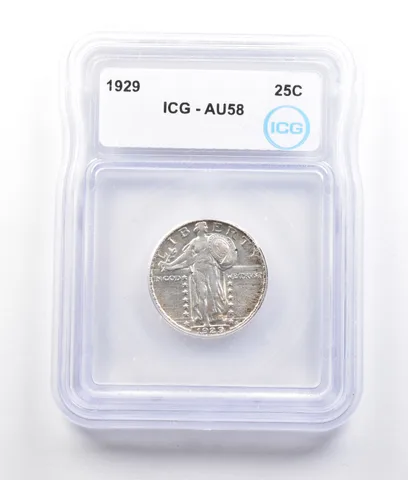 1929 Standing Liberty Quarter AU58 ICG *2744