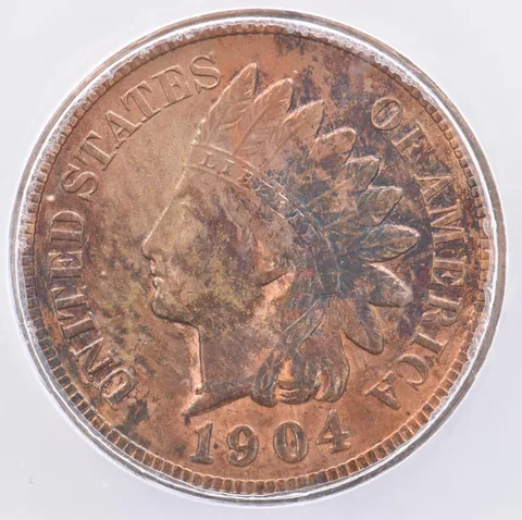 1904 Indian Head Cent MS62 RB ICG Beautiful Tone *1627