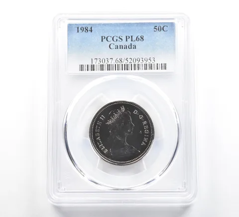 1984 Canada 50 Cents PL68 PCGS Blue Label